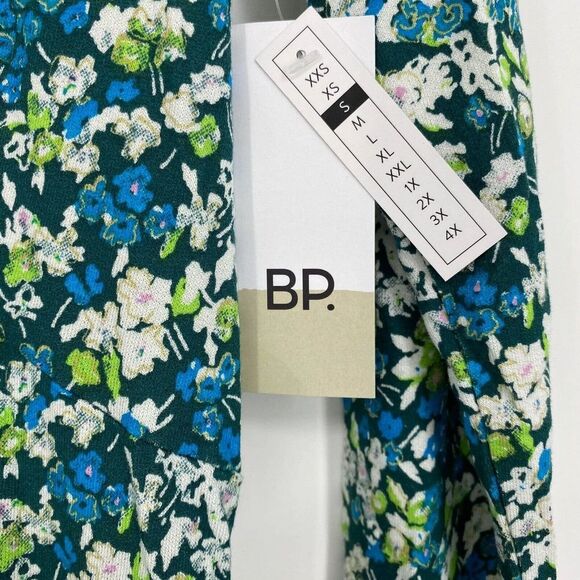 bp‎ Long Sleeve Print Dress In Green Moss Hannah Kate Size Small NWT - Picture 5 of 9